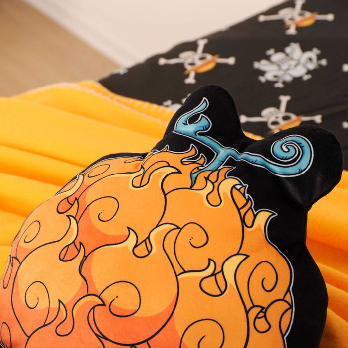 Herding Coussin One Piece Mera Mera no Mi 45 cm