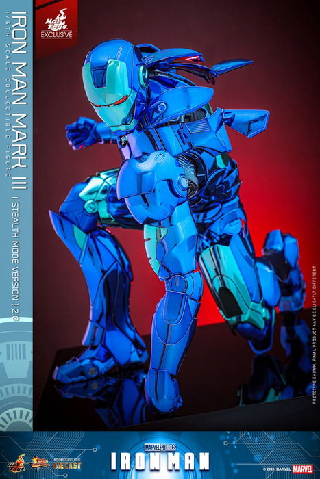 Iron Man Movie Masterpiece Diecast 1/6 Iron Man Mark III (Stealth Mode Ver.) 2.0 Hot Toys Exclusive 33 cm Iron Man Movie Masterpiece Diecast 1/6 Iron Man Mark III (Stealth Mode Ver.) 2.0 Hot Toys Exclusive 33 cm