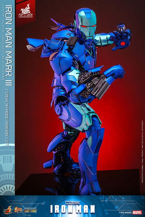 Iron Man Movie Masterpiece Diecast 1/6 Iron Man Mark III (Stealth Mode Ver.) 2.0 Hot Toys Exclusive 33 cm Iron Man Movie Masterpiece Diecast 1/6 Iron Man Mark III (Stealth Mode Ver.) 2.0 Hot Toys Exclusive 33 cm