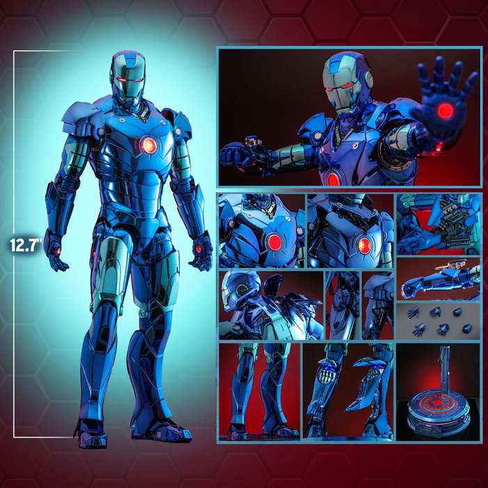 Iron Man Movie Masterpiece Diecast 1/6 Iron Man Mark III (Stealth Mode Ver.) 2.0 Hot Toys Exclusive 33 cm Iron Man Movie Masterpiece Diecast 1/6 Iron Man Mark III (Stealth Mode Ver.) 2.0 Hot Toys Exclusive 33 cm