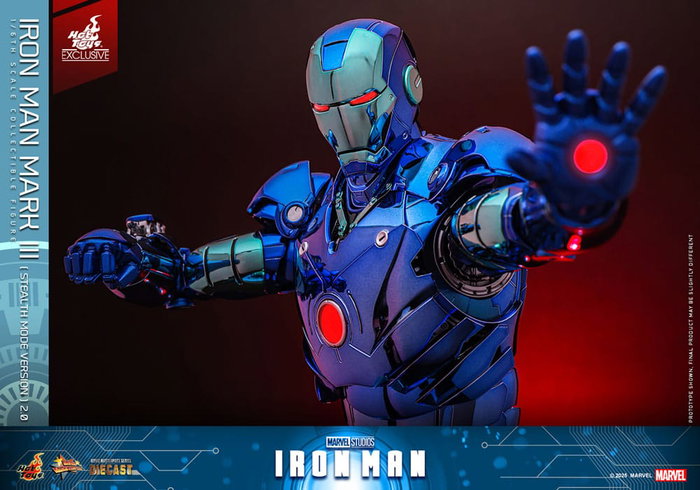 Iron Man Movie Masterpiece Diecast 1/6 Iron Man Mark III (Stealth Mode Ver.) 2.0 Hot Toys Exclusive 33 cm Iron Man Movie Masterpiece Diecast 1/6 Iron Man Mark III (Stealth Mode Ver.) 2.0 Hot Toys Exclusive 33 cm