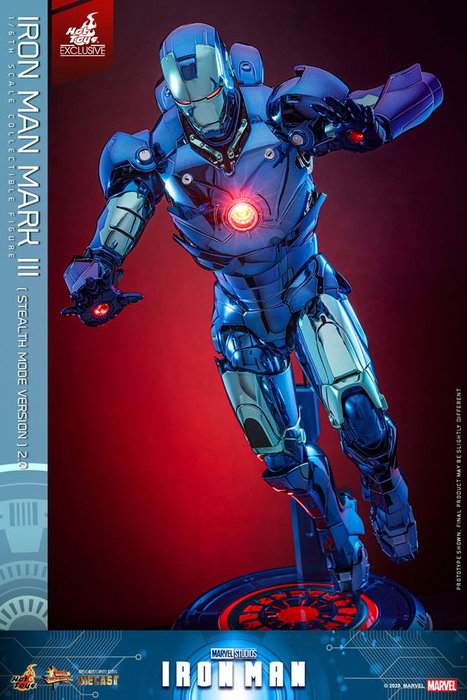 Iron Man Movie Masterpiece Diecast 1/6 Iron Man Mark III (Stealth Mode Ver.) 2.0 Hot Toys Exclusive 33 cm Iron Man Movie Masterpiece Diecast 1/6 Iron Man Mark III (Stealth Mode Ver.) 2.0 Hot Toys Exclusive 33 cm