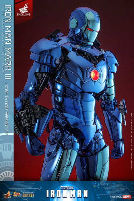 Iron Man Movie Masterpiece Diecast 1/6 Iron Man Mark III (Stealth Mode Ver.) 2.0 Hot Toys Exclusive 33 cm Iron Man Movie Masterpiece Diecast 1/6 Iron Man Mark III (Stealth Mode Ver.) 2.0 Hot Toys Exclusive 33 cm