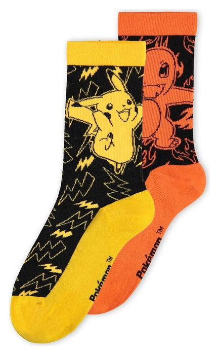 Pokémon pack 2 paires de chaussettes Crew 43-46 Pokémon pack 2 paires de chaussettes Crew 43-46
