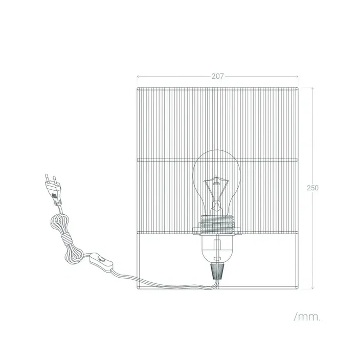 Lampe de Table "Bayamo" SKD-T1019 en Rotin, Style Naturel Boho-Chic