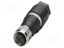PHOENIX CONTACT Connecteur M12 mâle 4 broches droit IP65, Code A