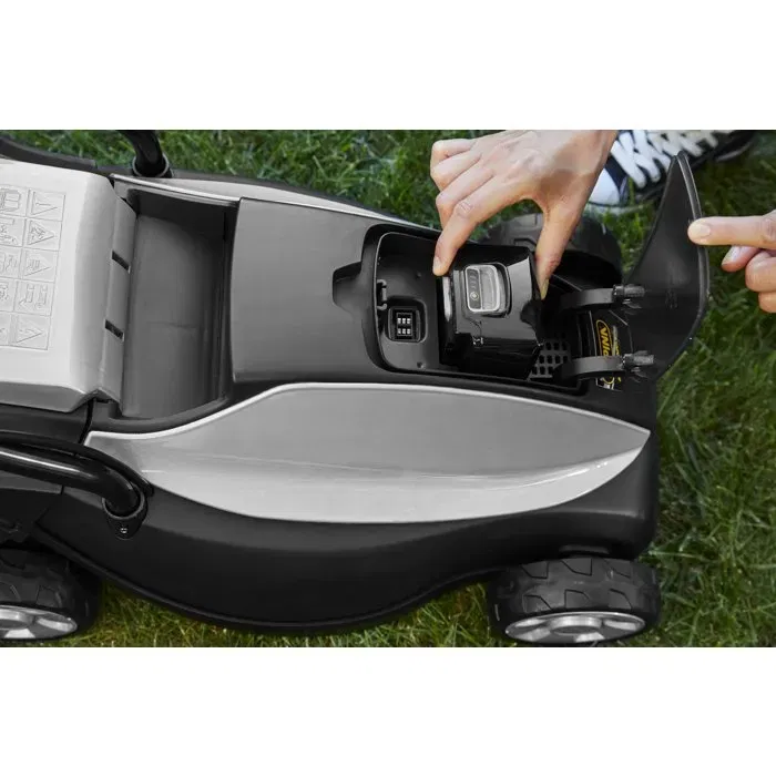 Alpina AL 3020 Li Kit - Tondeuse à gazon sans fil 30 cm, batterie et chargeur 20V 4Ah inclus - Silencieuse et compacte