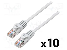 LANBERG Câble Ethernet Cat 6 U/UTP 3m RJ45