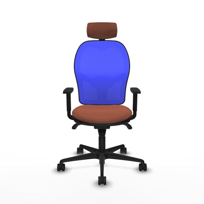 Piqueras y Crespo Chaise de Bureau Jorquera Bleu et Marron Piqueras y Crespo Chaise de Bureau Jorquera Bleu et Marron