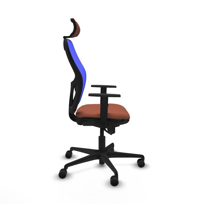 Piqueras y Crespo Chaise de Bureau Jorquera Bleu et Marron Piqueras y Crespo Chaise de Bureau Jorquera Bleu et Marron