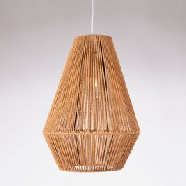 Lampe à suspension Evansville Rope en corde naturelle