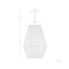 Lampe à suspension Evansville Rope en corde naturelle