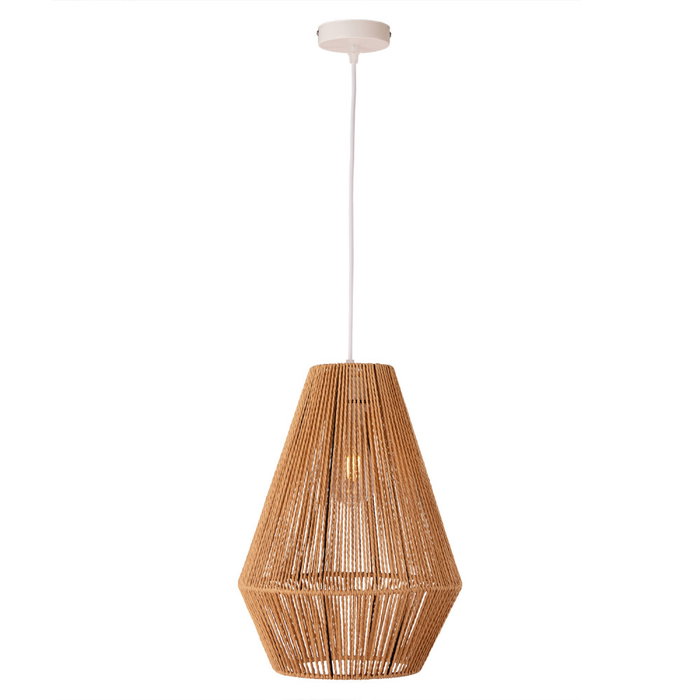 Lampe à suspension Evansville Rope en corde naturelle