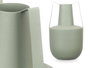 Giftdecor Vase en acier double anse vert pastel 14 x 24 x 14 cm (Set de 6)