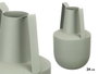 Giftdecor Vase en acier double anse vert pastel 14 x 24 x 14 cm (Set de 6)