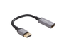 Lanberg Adaptateur DisplayPort vers HDMI 4K (3840x2160) - Connecteur DisplayPort mâle vers HDMI femelle, 0.2m