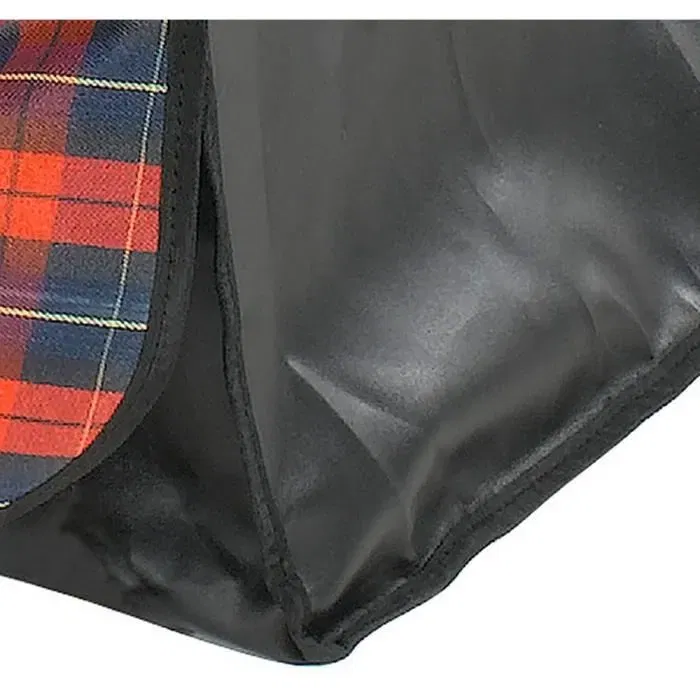 Ferplast Couverture de protection pour sièges de voiture, tissu ciré, dimensions 140 x 50 x 60 cm, sangles incluses, idéale pour chien - Noir/Rouge