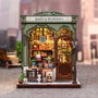 Figurine Model Kit Miniature House Gallery Bookstore 20 x 16 cm