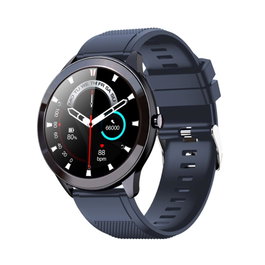 Leotec Multisport Wave - Montre connectée bleue, IP68, écran tactile 1,28 pouces, Bluetooth 5.0, santé et sport, pour Android et iOS