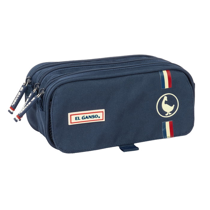 Trousse Fourre-Tout Triple El Ganso Eclipse Blue marine 21,5 x 10 x 8 cm Trousse Fourre-Tout Triple El Ganso Eclipse Blue marine 21,5 x 10 x 8 cm