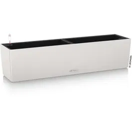 Lechuza Jardinière Balconera avec Réservoir d'Eau 12 L - 79 x 19 x 19 cm - Gris Clair - Pour Balcon et Extérieur