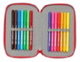 Safta Plumier double compartiment 28 pièces PJ Masks "Ready" avec 12,5x19,5x4 cm - Boite de rangement pour enfants à partir de 3 ans