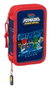 Safta Plumier double compartiment 28 pièces PJ Masks "Ready" avec 12,5x19,5x4 cm - Boite de rangement pour enfants à partir de 3 ans