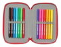Safta Plumier double compartiment 28 pièces PJ Masks "Ready" avec 12,5x19,5x4 cm - Boite de rangement pour enfants à partir de 3 ans