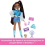 Barbie - Poupée Articulée Brooklyn avec 8 Accessoires Équipe de Rêve - HYC22 - Thème Musique et Danse