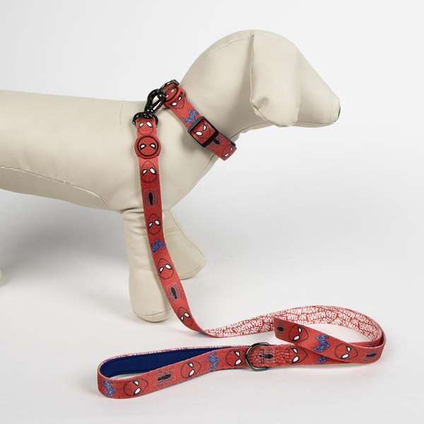 Cerdá Tu:T.Unica Collier pour chien en cuir taille M motif Spiderman rouge