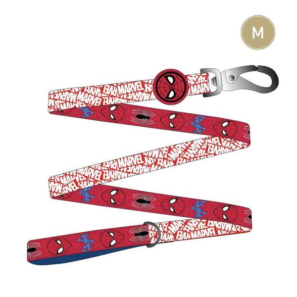 Cerdá Tu:T.Unica Collier pour chien en cuir taille M motif Spiderman rouge