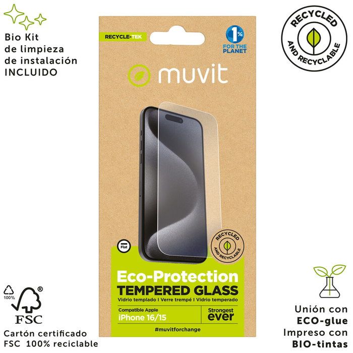 Film Protecteur pour Téléphone Portable Muvit for Change
