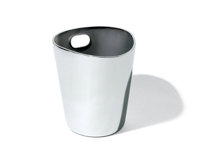 Alessi JM21 Bolly - Rafraîchisseur à bouteilles de vin et champagne par Jasper Morrison, acier inoxydable 18/10