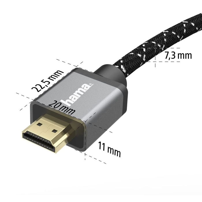 Câble HDMI Hama 00205240 Noir Gris 3 m