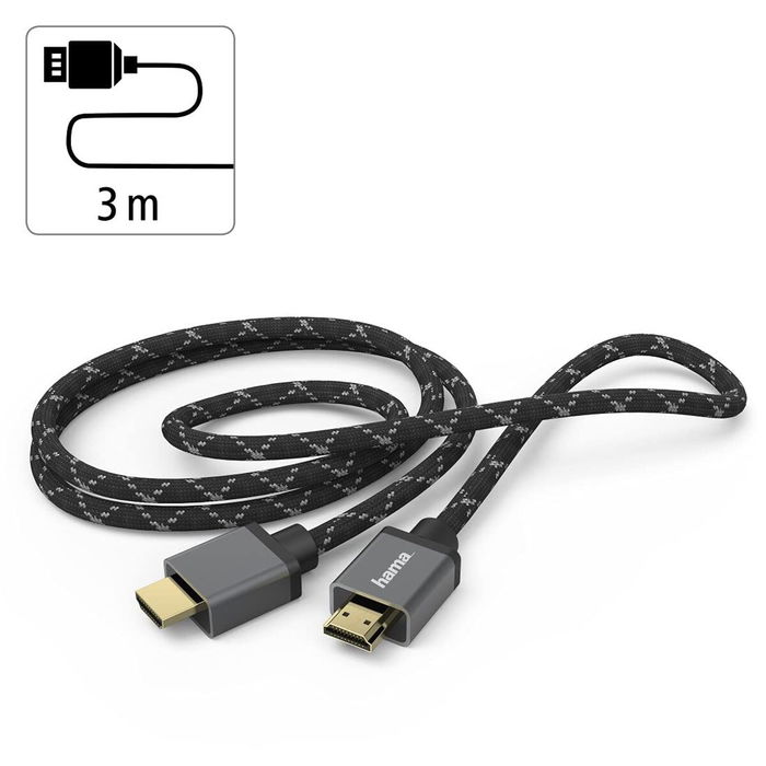 Câble HDMI Hama 00205240 Noir Gris 3 m