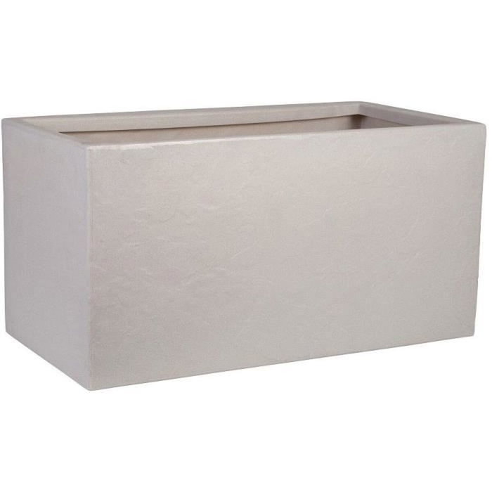 Strata Riven Trough Pot de fleurs Couleur pierre Strata Riven Trough Pot de fleurs Couleur pierre