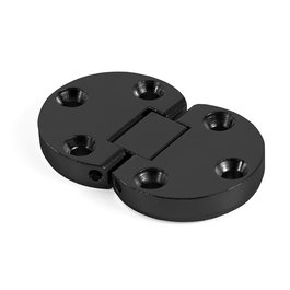 HERRAJES ALK - Bisagra plate à encastrer, noir, 35 mm, pour table, en acier