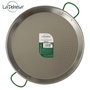 La Dehesa Paellera Acier Poli 42 cm 10 Rations avec 2 Asas Argentée (Set de 6)