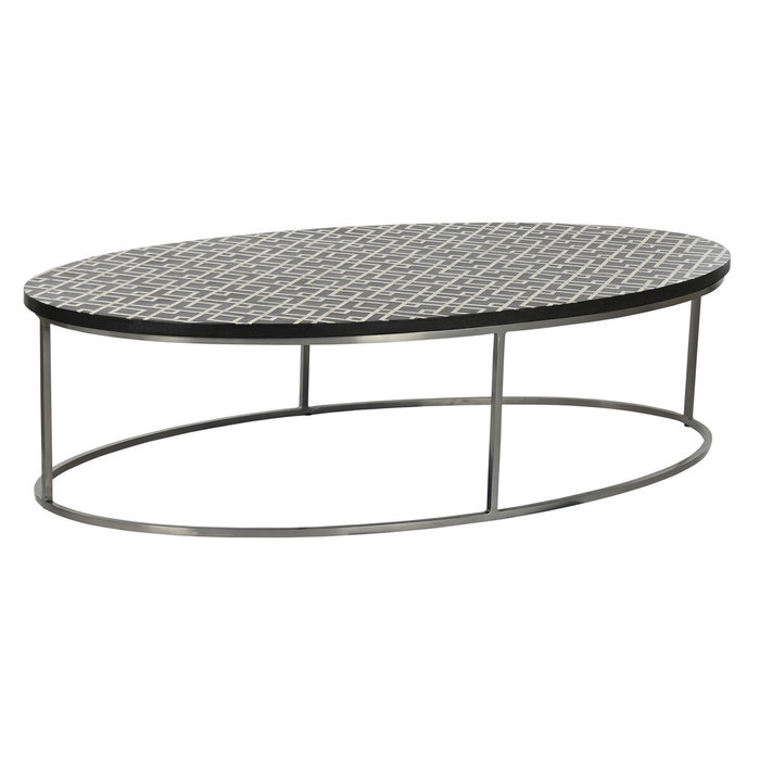 Table Basse Home ESPRIT Noir Ivoire 150 x 80 x 40 cm Table Basse Home ESPRIT Noir Ivoire 150 x 80 x 40 cm