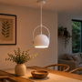 Lampe À Suspension Kiara Blanc