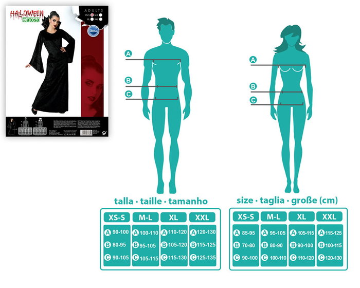 Araña - Déguisement Femme Araignée Noir Adulte XS-S - Taille Unique - Thème Halloween - 100% Polyester