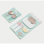 Pusheen Set Papeterie Foodie Collection - Sac fourre-tout zippé PU/PVC avec stylos 10 couleurs, surligneurs pastel, clips et marqueurs adhésifs