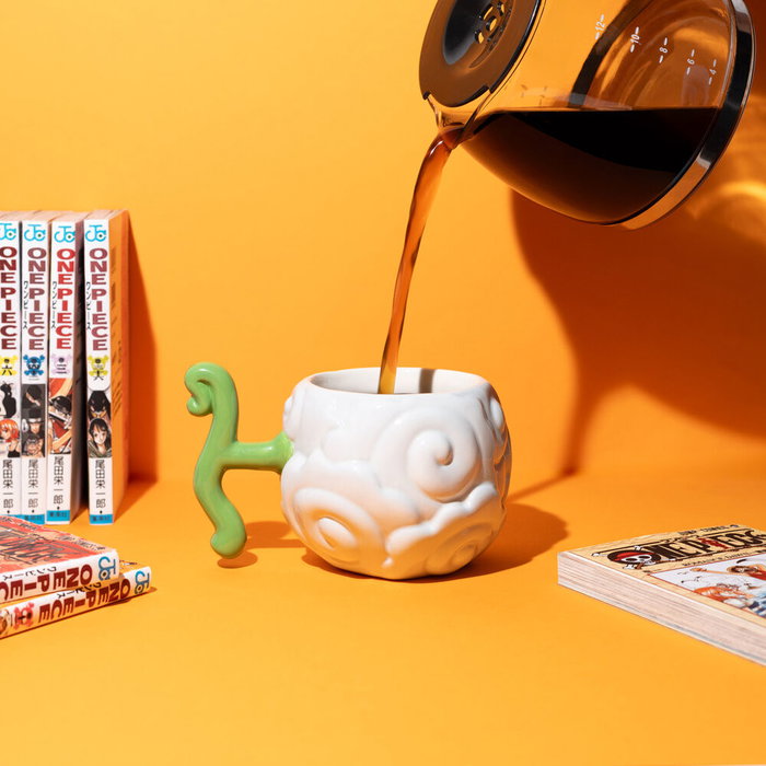 ERIK Tasse 3D Smoke-Smoke One Piece avec Motif de Fruit en Céramique