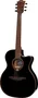 LAG Guitare Acoustique Auditorium A/E Cutaway Édition Limitée Bisel - Noire