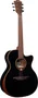LAG Guitare Acoustique Auditorium A/E Cutaway Édition Limitée Bisel - Noire