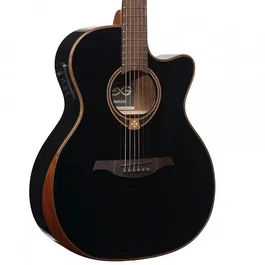 LAG Guitare Acoustique Auditorium A/E Cutaway Édition Limitée Noire