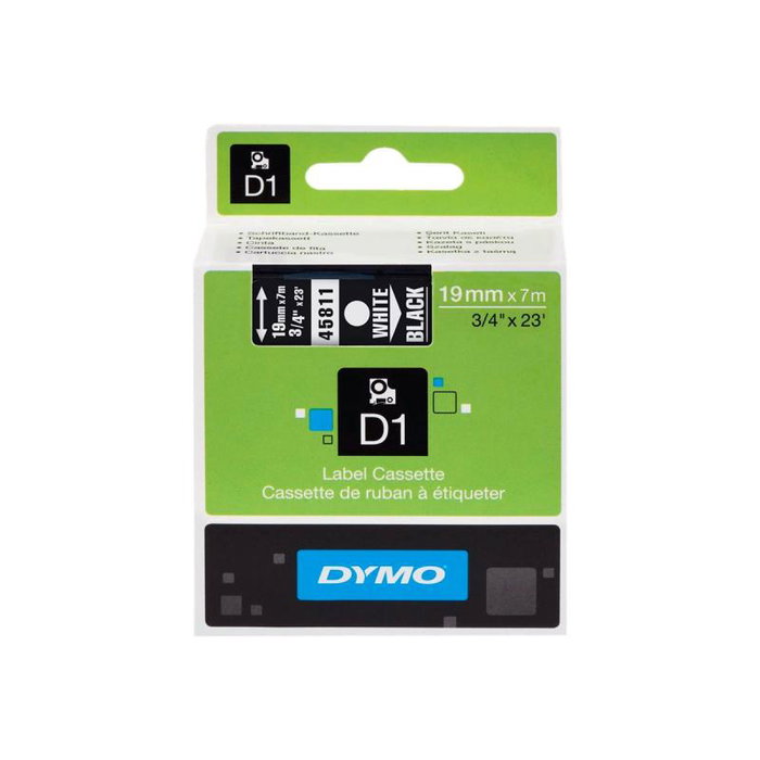 Dymo Schriftband Black White 45811