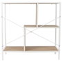 Home Deco Factory Étagère Edison 80x30x79,5 cm blanc