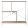 Home Deco Factory Étagère Edison 80x30x79,5 cm blanc