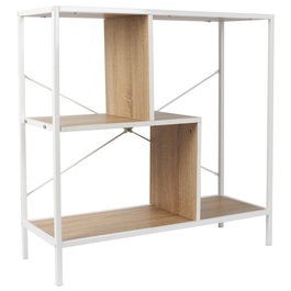 Home Deco Factory Étagère Edison 80x30x79,5 cm blanc